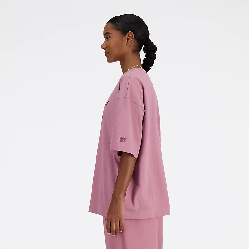 T-shirt femme grande taille avec l'imprimé emblématique de l'université - ROSEWOOD