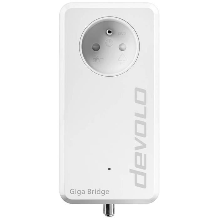 Netwerkadapter - DEVOLO - Giga Bridge Telefoonlijn - Externe verbinding - Glasvezel