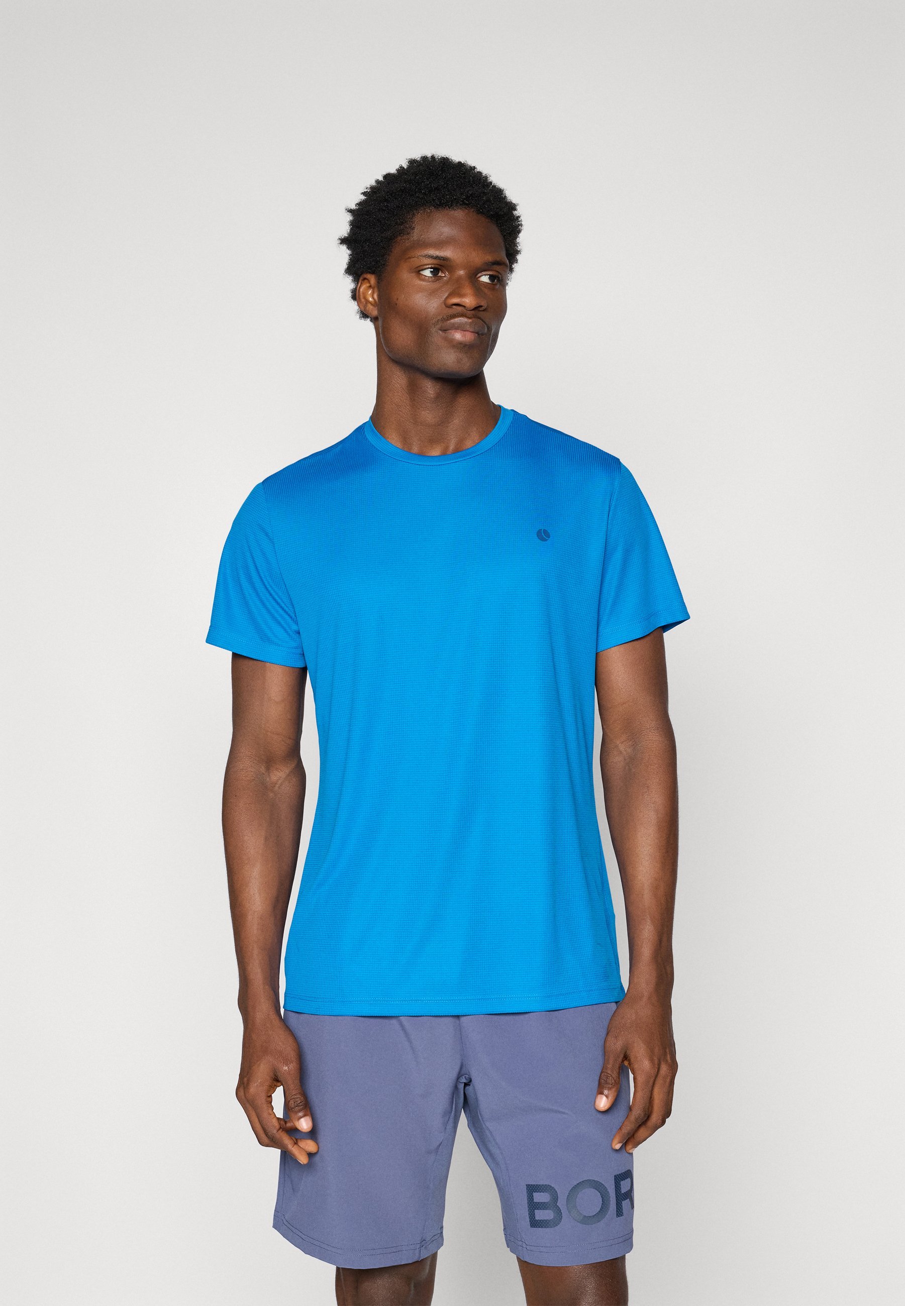 Björn Borg ACE LIGHT - T-shirt stampata - blu elettrico limonata