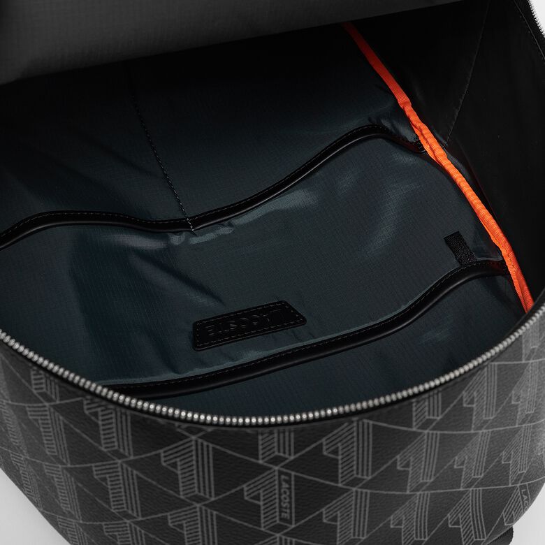 Rugzak met monogramprint over de hele rugzak