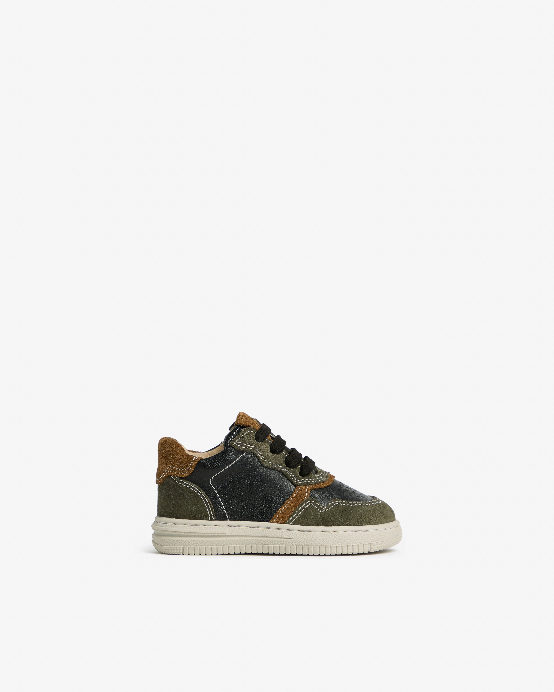  Junior-Sneaker aus Leder und Wildleder für Kinder