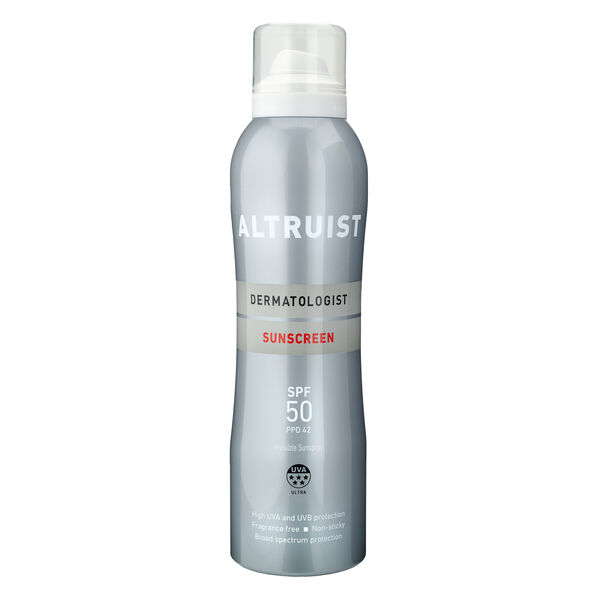 ALTRUIST Láthatatlan Napvédő Spray SPF50 200ml