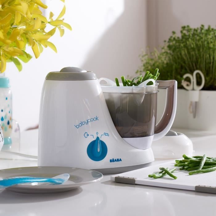 BÉABA - Babycook Original - Robot da cucina 4 in 1 per alimenti per neonati: frullatore, cuociriso, vaporiera, scongelatore