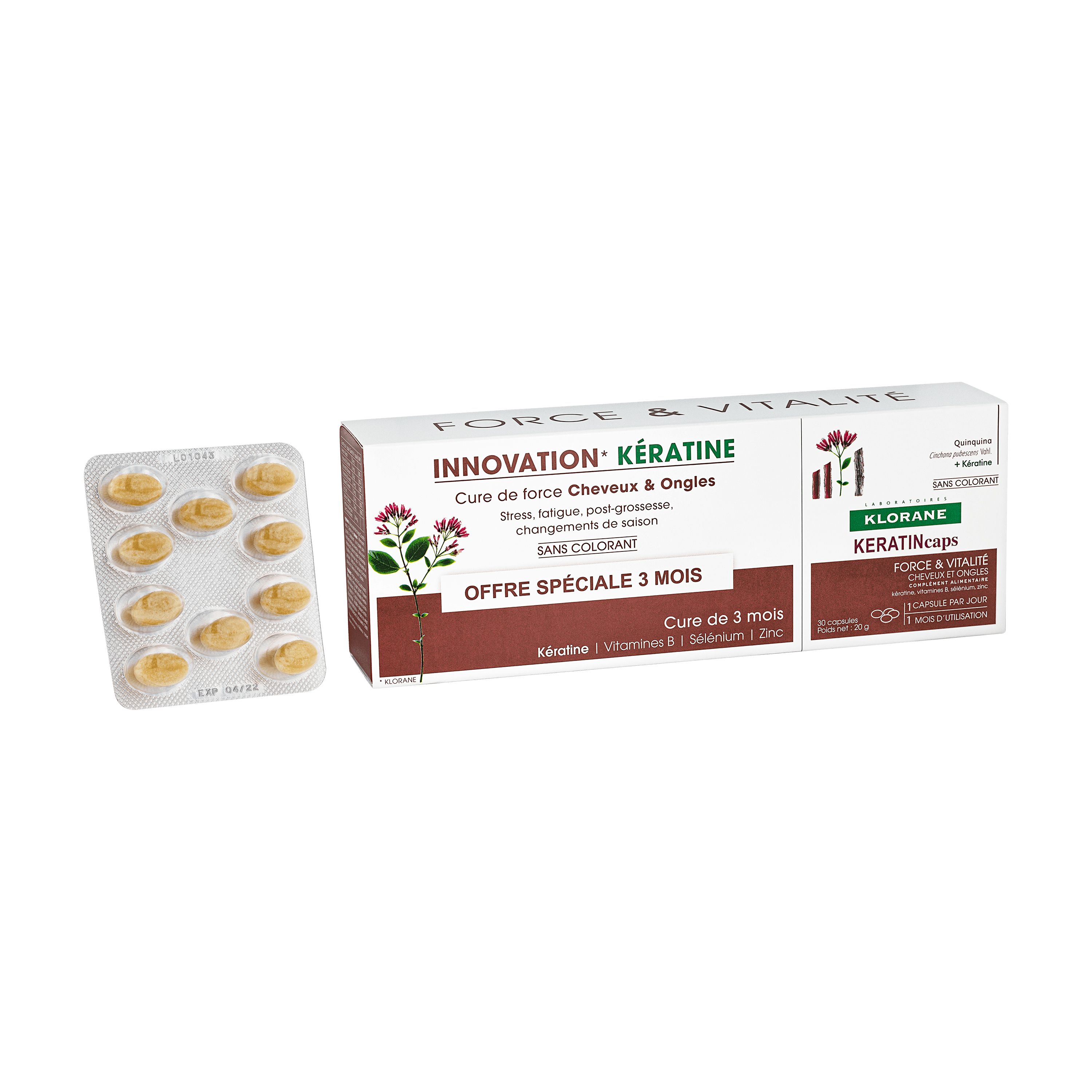 Prehransko dopolnilo KeratinCaps za moč in vitalnost Prehrana in dietetika