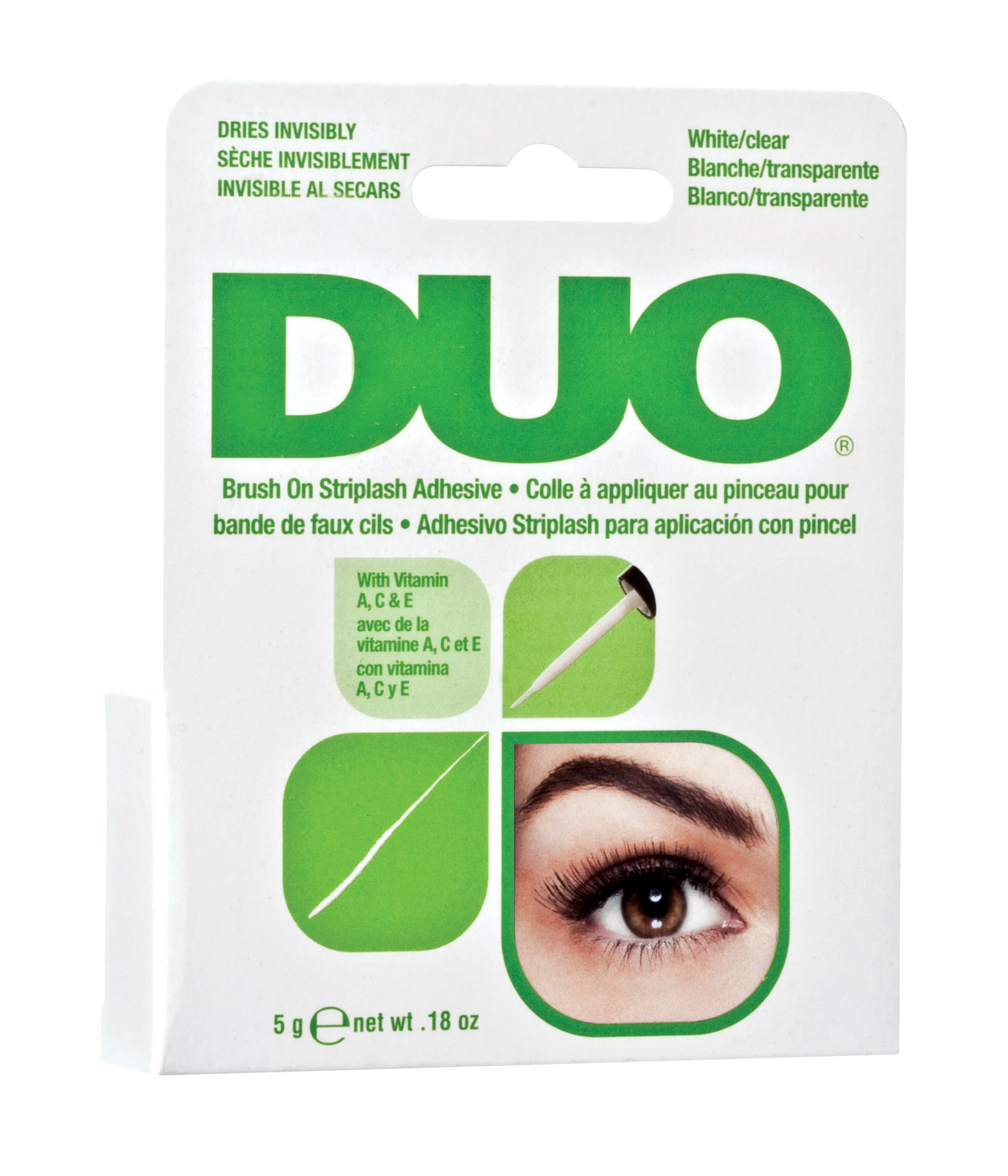 Adeziv pentru gene DUO, transparent, cu pensulă - Ardell
