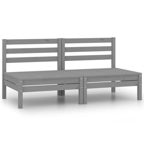 Sofa ogrodowa Szary Drewno sosnowe vidaXL