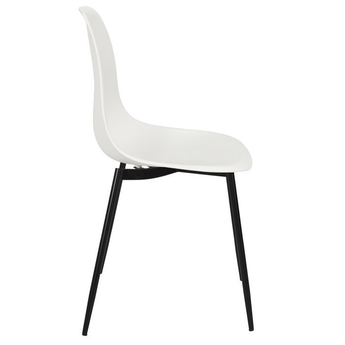 Stoel - Home Deco Factory - Gustav - Strak design - Wit
