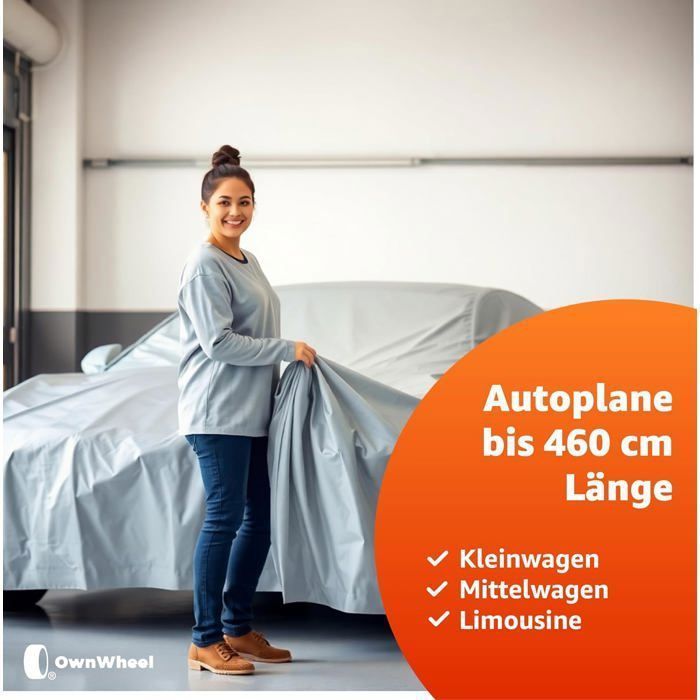 Universal waterproof car cover – car tarpaulin, garage cover & vehicle cover – 430 × 175 × 150 cm
