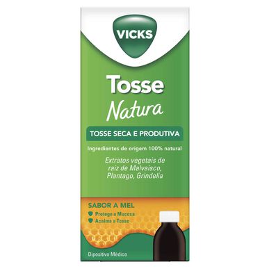 „Vicks“ natūralus kosulio sirupas su medaus skoniu sausam ir produktyviam kosuliui 140 ml 140 ml