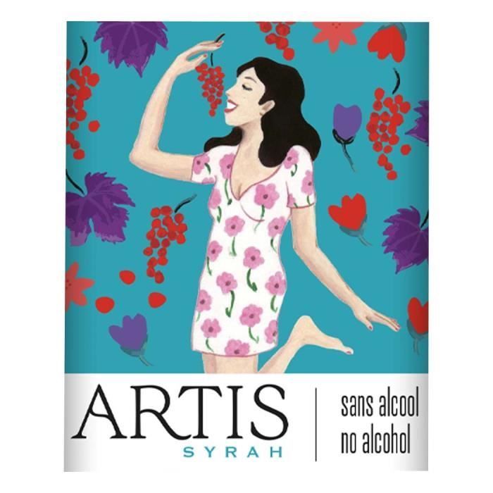Artis Syrah - Burbujas finas - Rosado sin alcohol - 75 cl