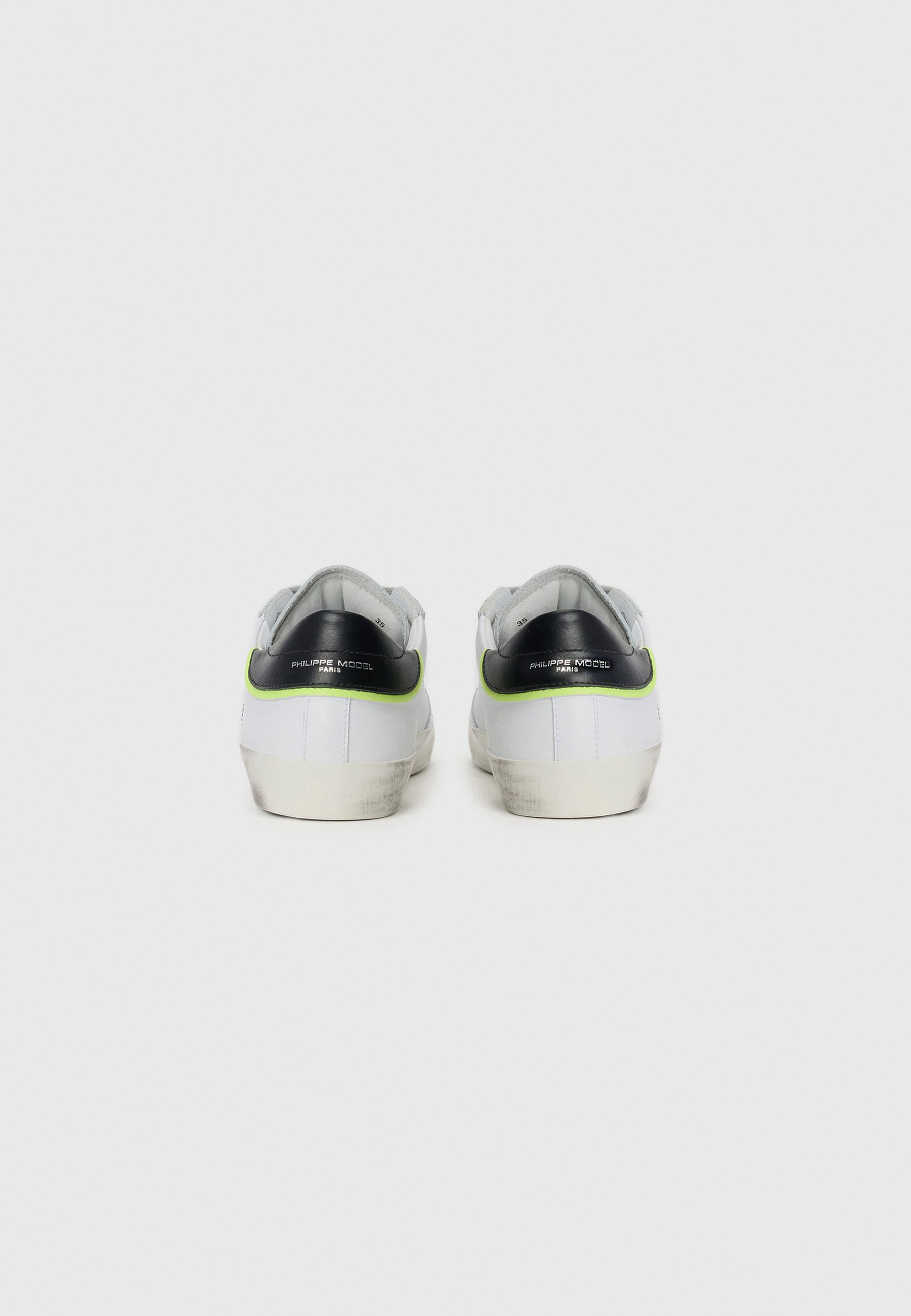 Philippe Model UNISEX - Sneakers - wit/zwart/neongeel/grijs