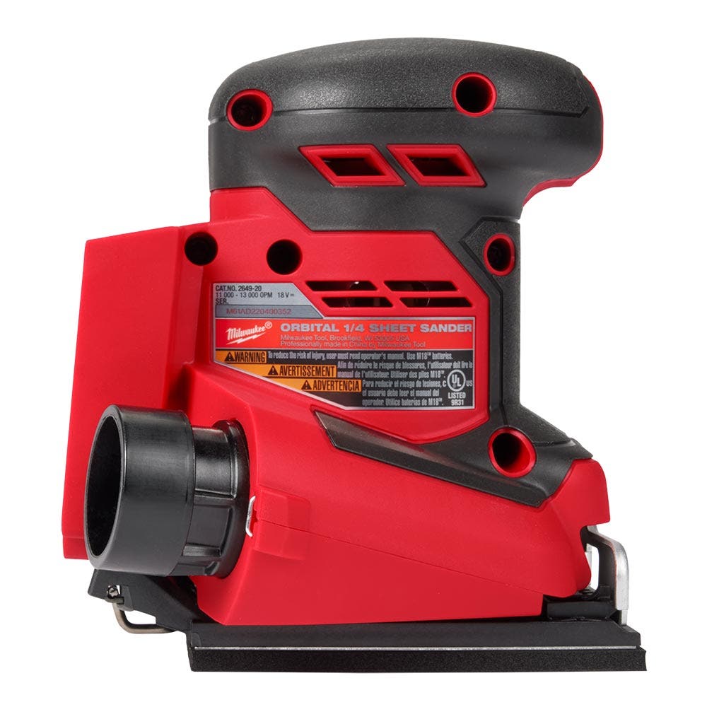 MILWAUKEE 18V 1/4 Blechschleifer M18BQSS0