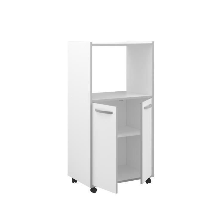 OSLO Desserte de cuisine L 60cm Blanc