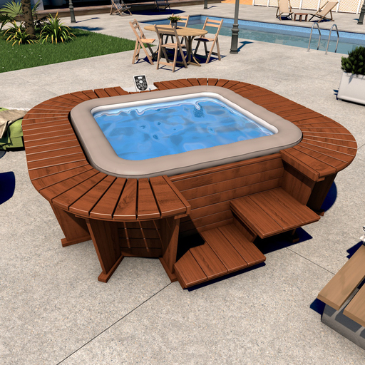 Spa Exterior De Madera Bestway K2o Queen Beach 5-7 Pers. 271x296x80 Cm