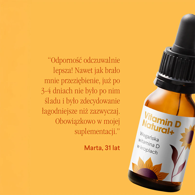 Health Labs Care Vitamine D Natural+ voedingssupplementdruppels voor een goede werking van het immuunsysteem, gezonde botten en spieren.