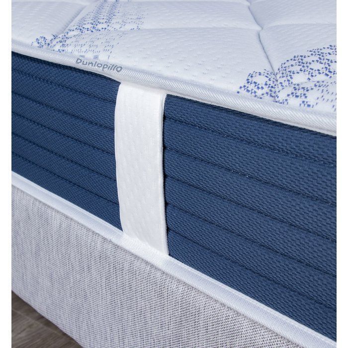 Colchón DUNLOPILLO de 90x190cm - 18cm de grosor - Espuma de aire de alta resiliencia - Dunloflex - Soporte firme - Fabricado en Francia