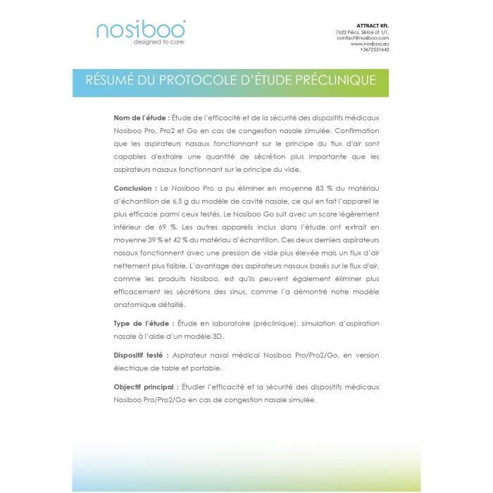 NOSIBOO - Aspirador Nasal Elétrico Portátil para Bebês
