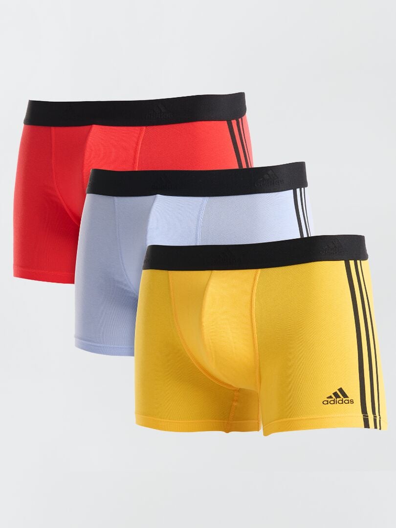Conjunto de 3 calzoncillos bóxer 'adidas' - AMARILLO
