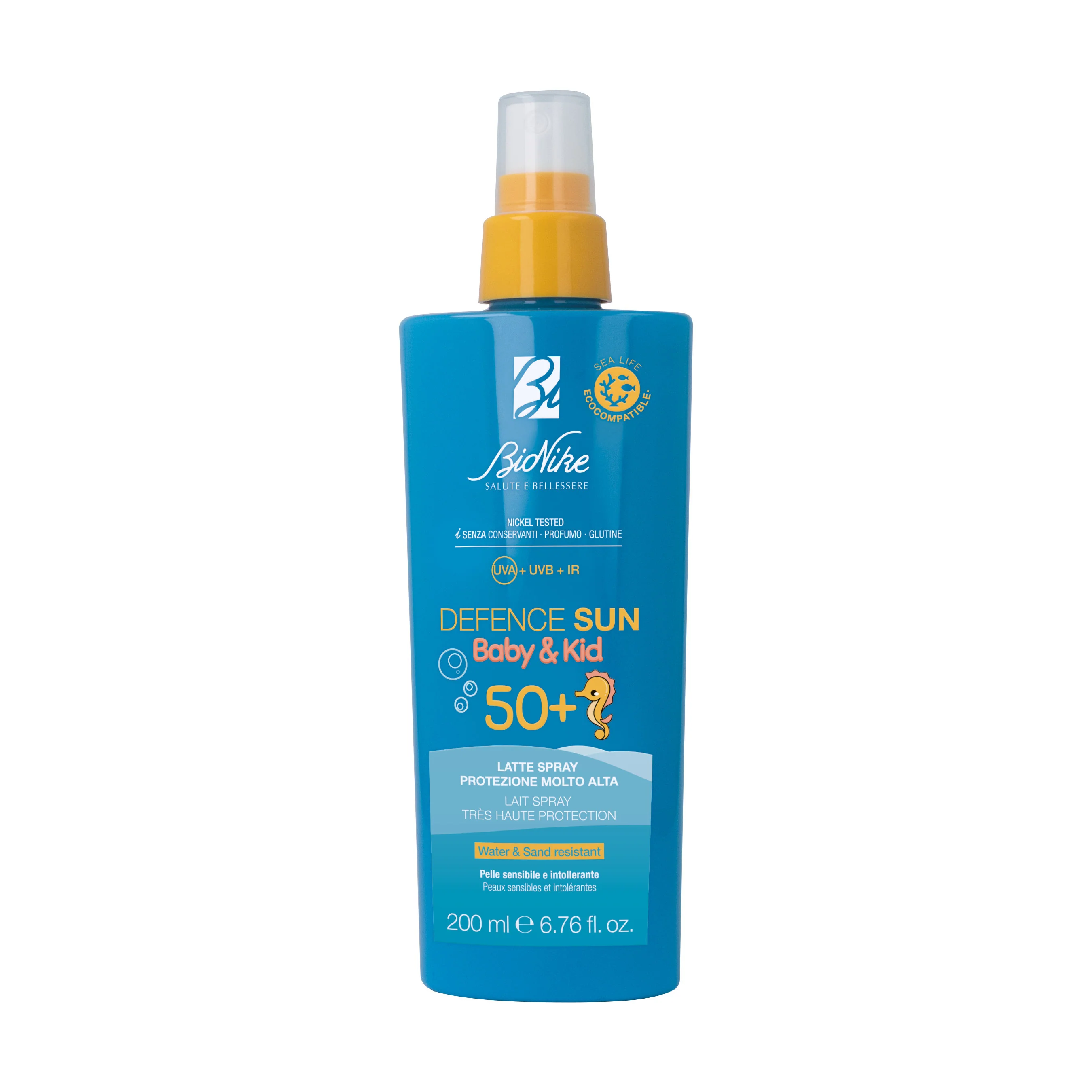 Defence Sun Baby&Kid Latte Spray SPF50+ - Crema Solare Bambini, Latte solare corpo alta prot., Prodotti per Bambini