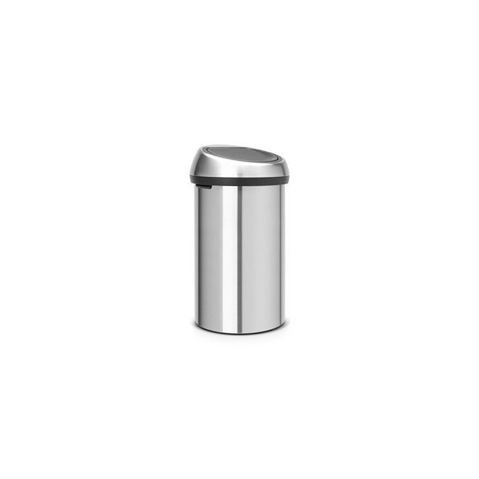 Cubo de basura táctil BRABANTIA - 60L - Acero mate