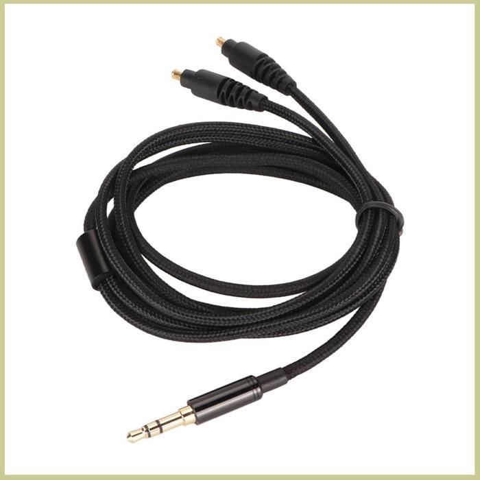 Cable de repuesto para auriculares Cocosity, cables de audio compatibles con ATH MSR7B, ATH SR9, ATHE ESW990H y sonido para proyectores.