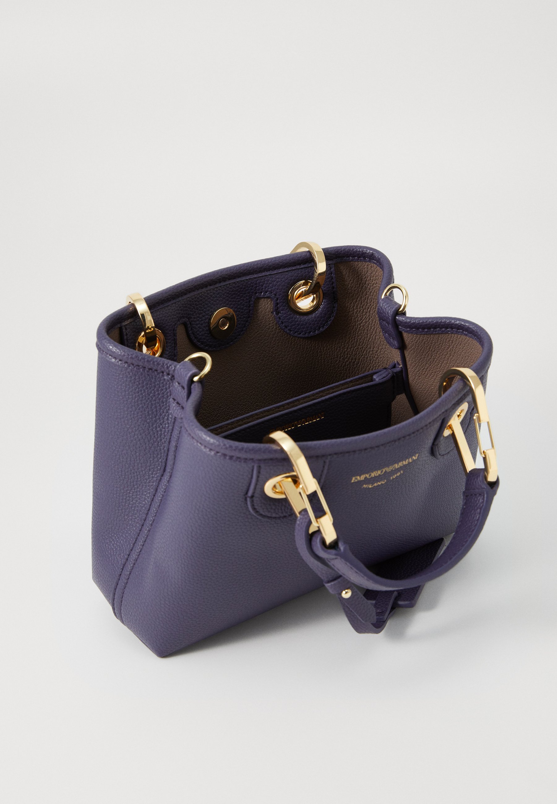 Emporio Armani Tasche - Handtasche - Blaubeere/Taupe