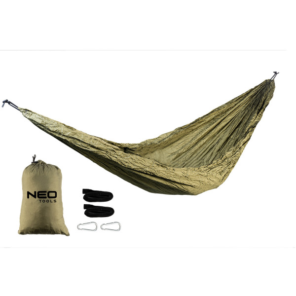 Hamak turystyczny podróżny na biwak 330x140cm NEO 63-124