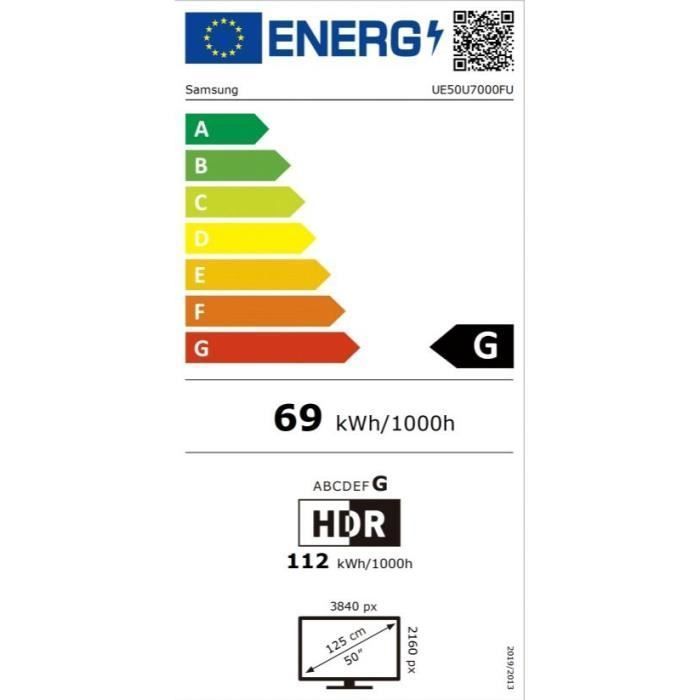 Samsung 50U7000F - Televisor LED de 50