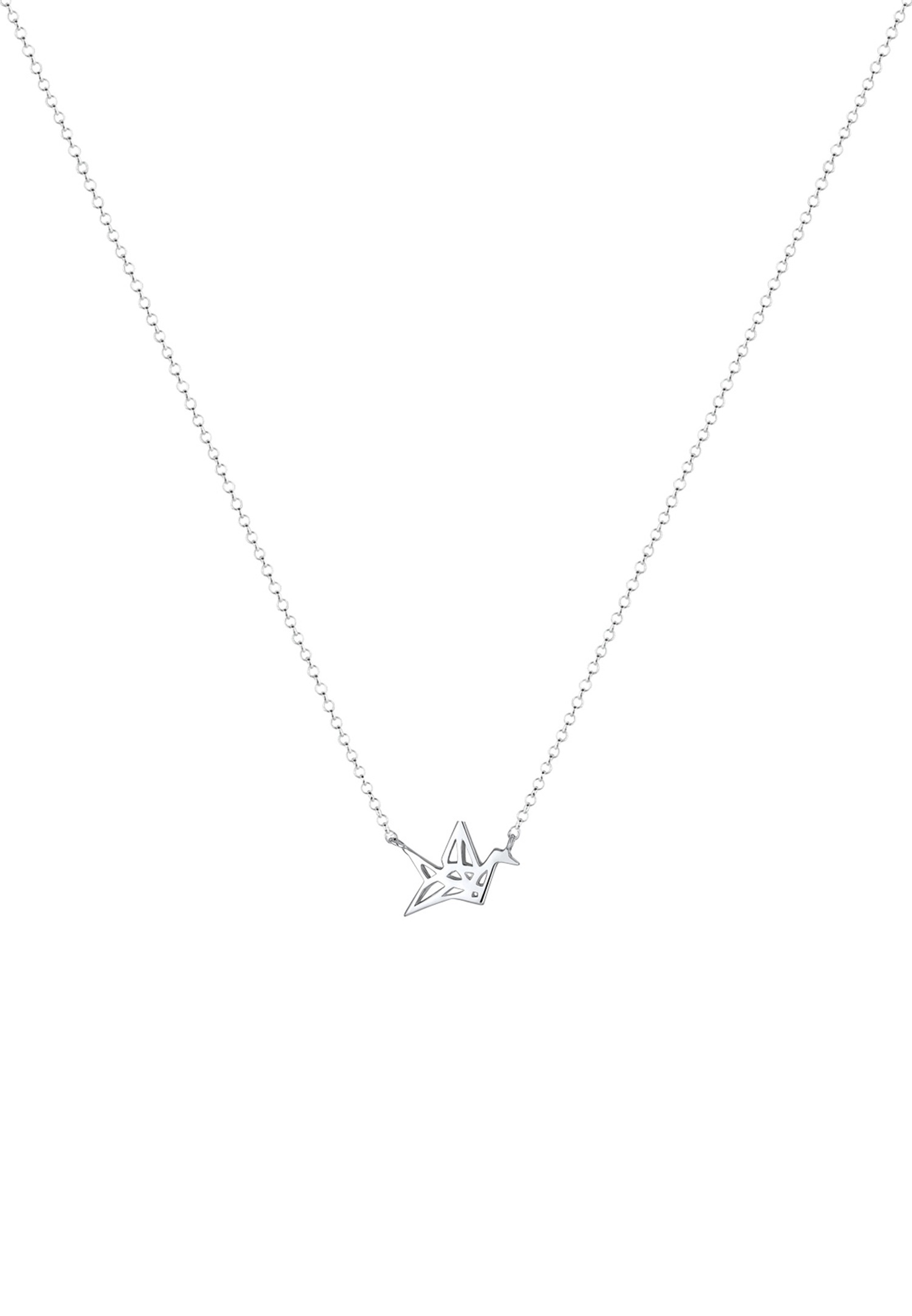 Elli Femme L'Oiseau Origami en Argent Sterling 925