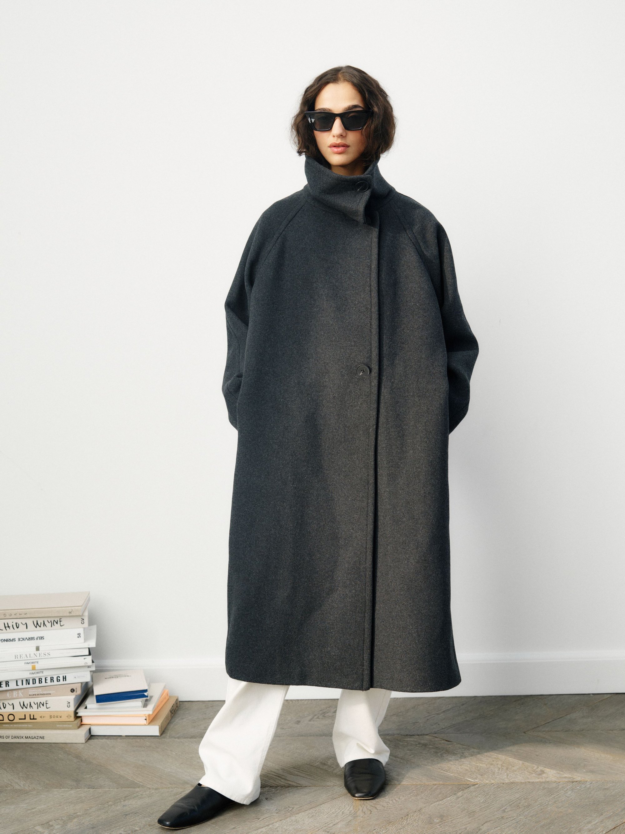 InWear Classic jas - donkergrijs gemêleerd