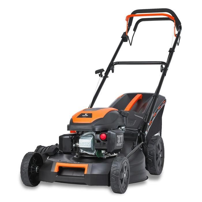 FUXTEC FX-RM5170 Self-Propelled Petrol Lawnmower – 51 cm Cutting Width – 170 cc Engine – 60 L Grass Collector – Easy Clean