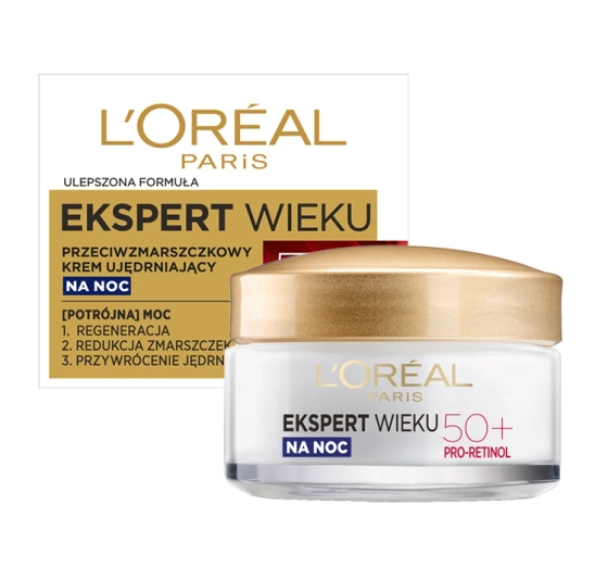 L'Oréal Paris Ekspert Wieku przeciwzmarszczkowy krem ujędrniający na noc 50  50 ml