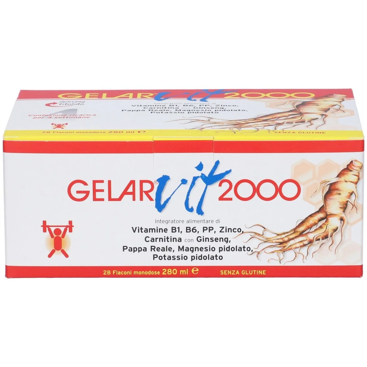 GELAR Gelarvit 2000 Tonique - Complément énergétique 28 flacons de 10 ml Tonique adaptogène