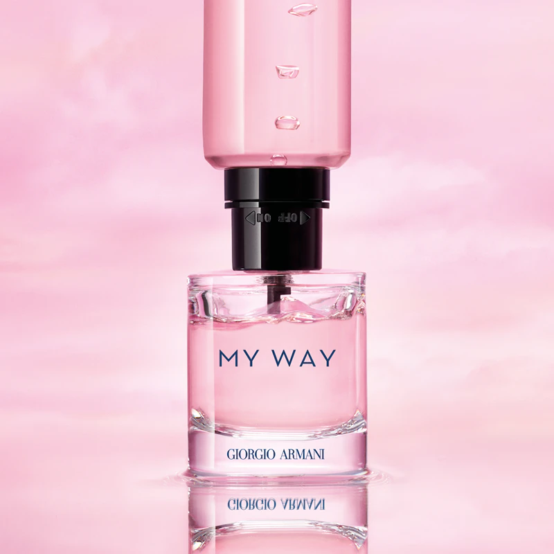Frasco recarregável de Armani My Way Eau de Parfum para mulheres