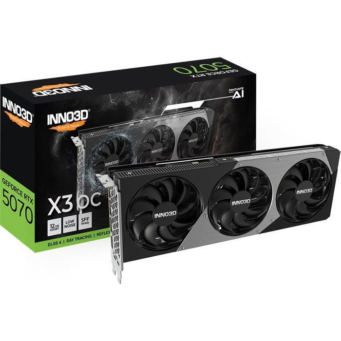 INNO3D - Grafische kaart - NVIDIA RTX 5070 X3 OC - N50703-12D7X-195064L - 12 GB