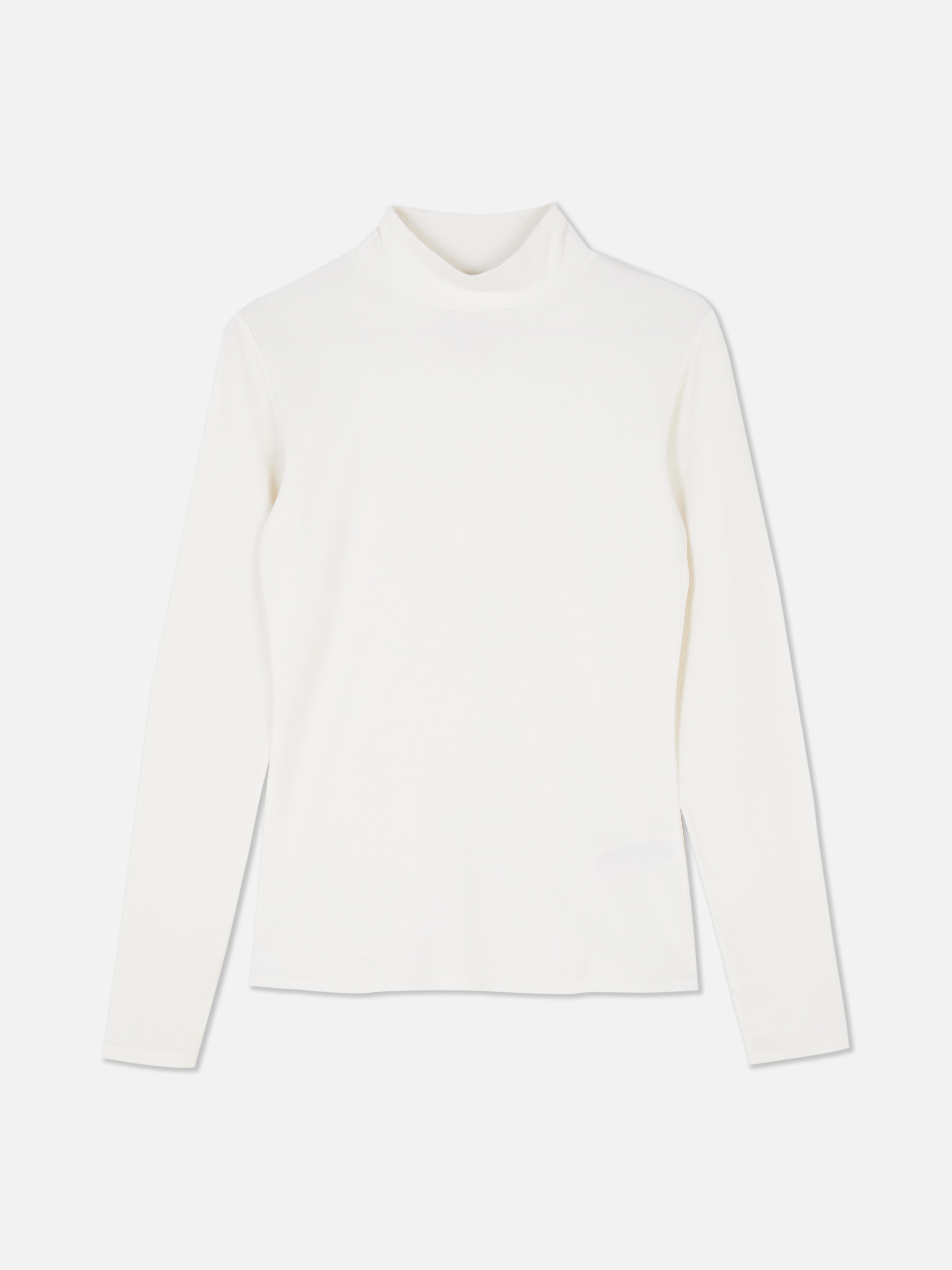 Thermoshirt mit hohem Kragen und langen Ärmeln, figurbetont