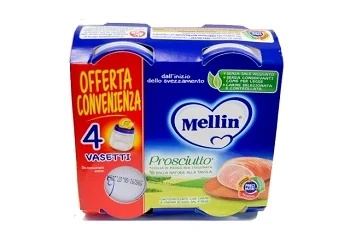 Presunto Homogeneizado Mellin 4 x 80 g Alimento Infantil