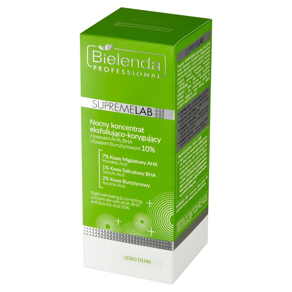 Bielenda Professional Supremelab Sebio Derm Nocny koncentrat eksfoliująco-korygujący