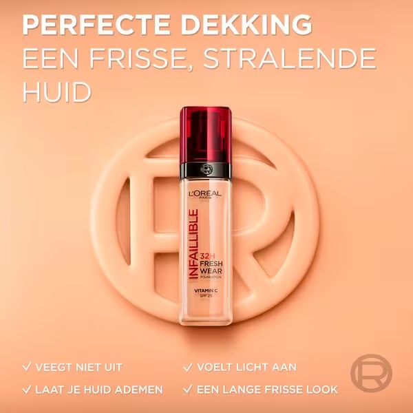 L'Oréal Paris Infaillible 235 Honey SPF25 32H Fresh Wear Foundation<br>30ml