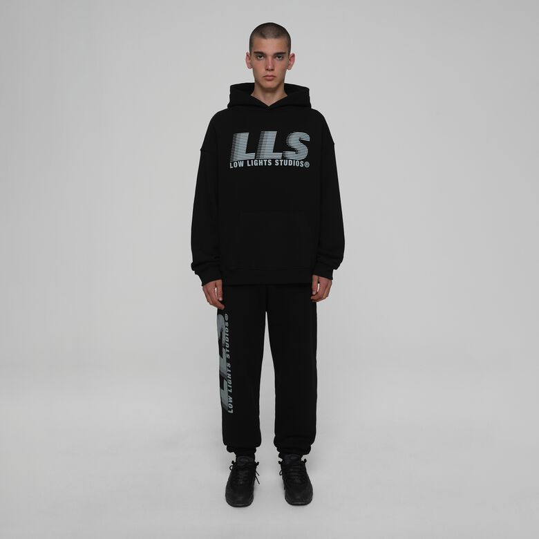 Sudadera con capucha de líneas