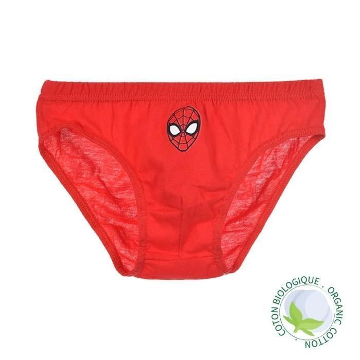 Lot de 3 Slips Coton Garçon MARVEL Spider-Man