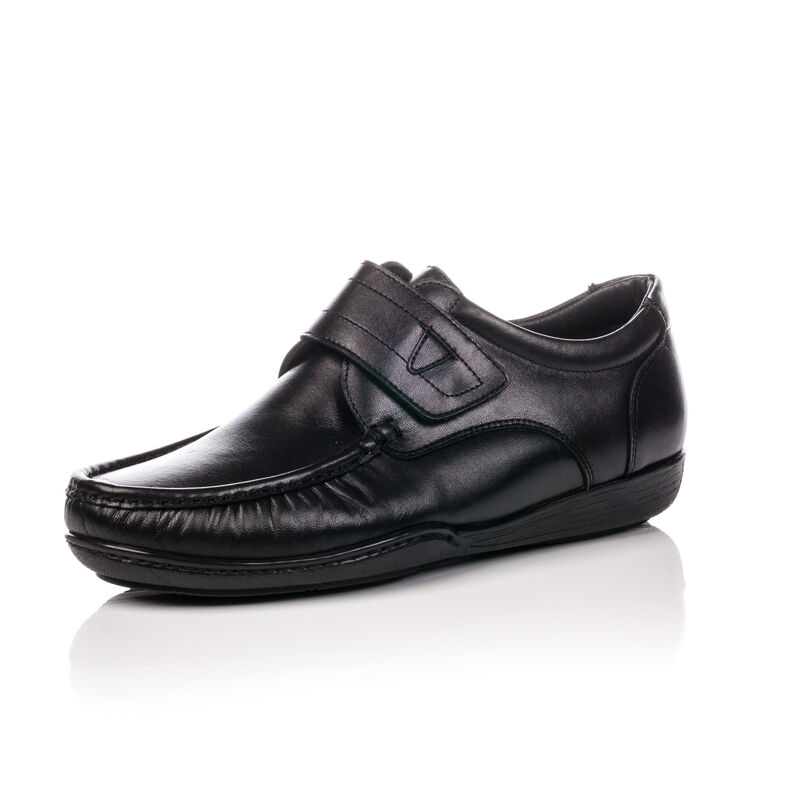 Zapatos cómodos para hombre, color negro.