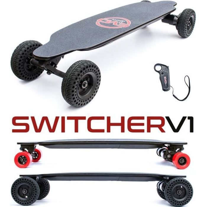 Convertible electric skateboard - EVO SPIRIT - Switcher V1 - Lithium batteries - All-terrain and longboard