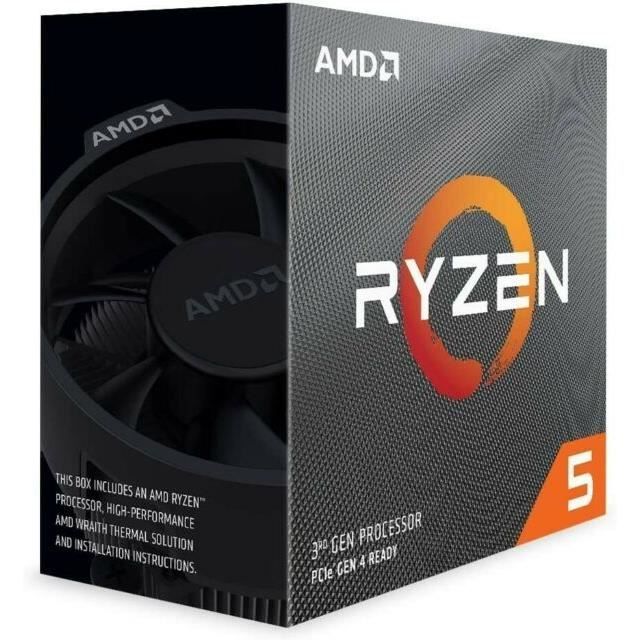 Processador - AMD - Ryzen 5 5600X - 6 núcleos - 12 threads - 3,7 GHz / 4,6 GHz
