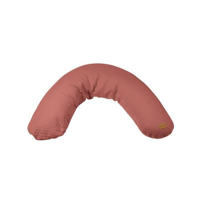 BÉABA - Big Flopsy™ - Graviditets- og ammepude - Cotton Flower® - 180 cm - Brick