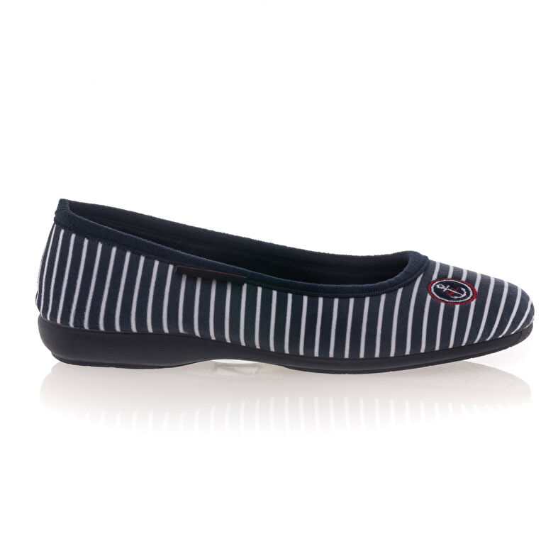 Pantoufles Femme Bleu