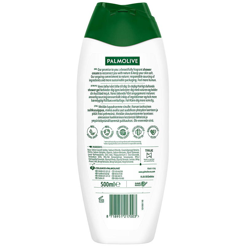 Gel de ducha Palmolive 500 ml Leche y Miel