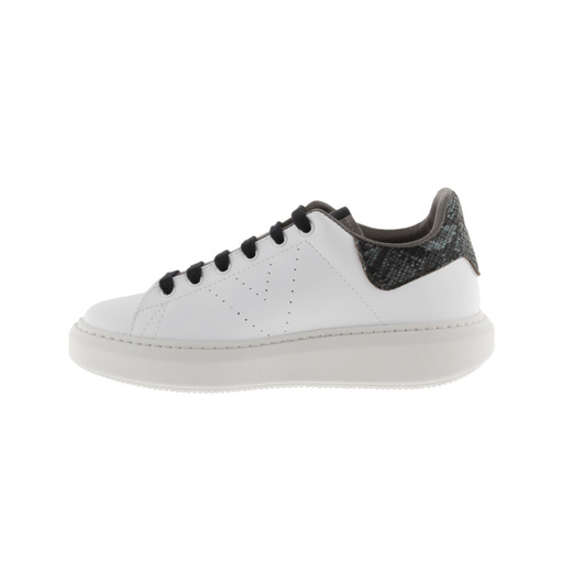 Zapatillas De Efecto Piel Victoria Milán Con Trasera De Serpiente Y Logotipo Troquelado