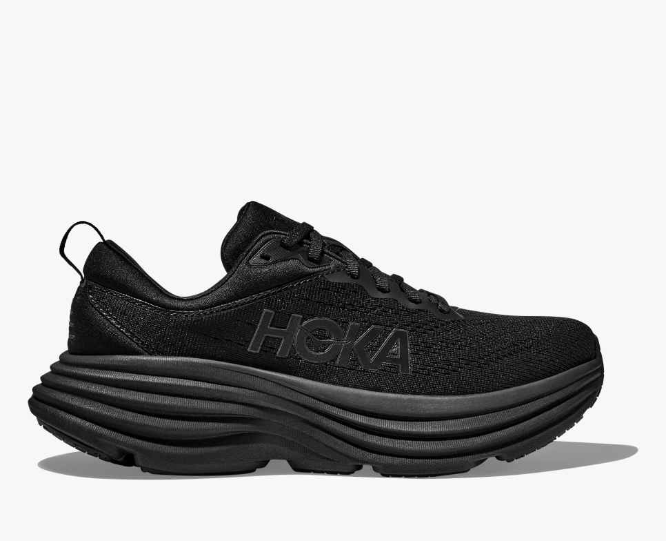 HOKA Bondi 8 Zwart/Zwart