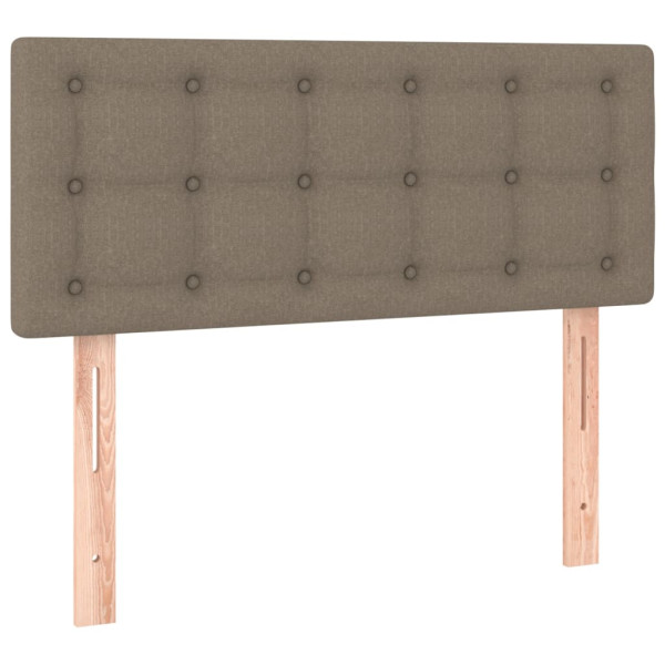 Wezgłowie Taupe 80 x 5 x 78/88 cm Tkanina vidaXL